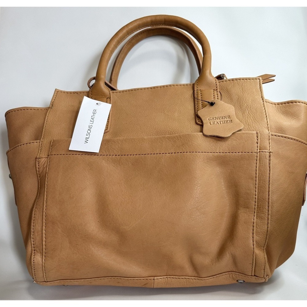 Wilson Leather Bag Womens Top Handle Adjustable Detachable Shoulder Strap